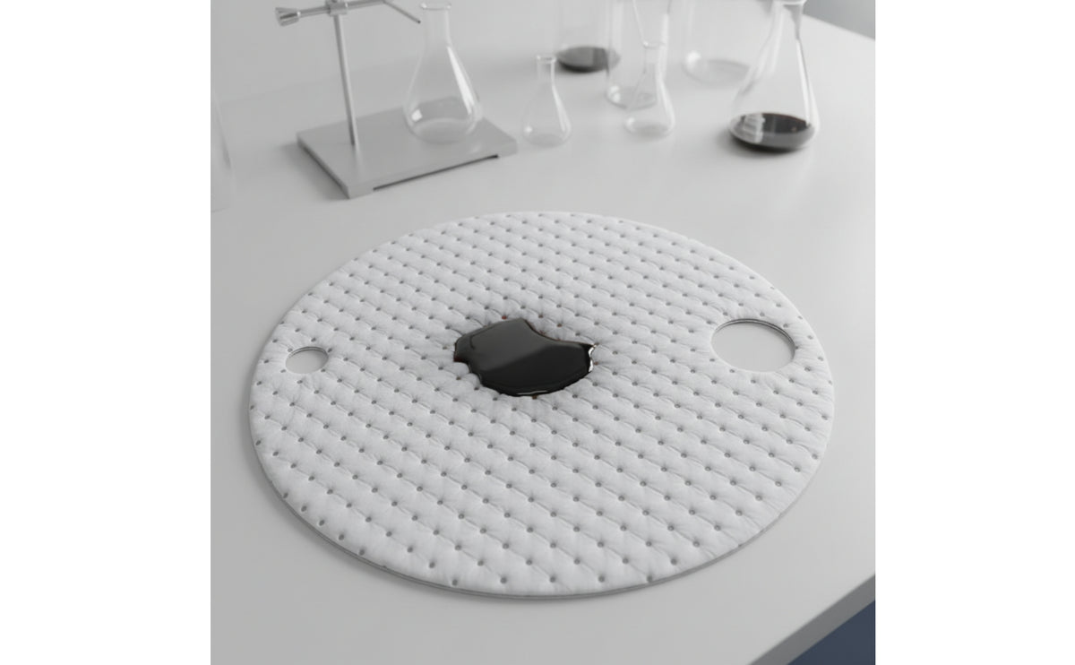 25 Pieces Drum Lid Oil Absorbent Pad Round Oil-Absorbent Absorbent Mat High Absorbency Drum Lid Pad for Maintenance Technicians, Mechanics, Workshop