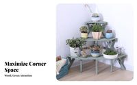 Space-Saving 3-Tier Ladder Planter Freestanding Multi-Tier Ladder Shelf Multifunctional Plant Stand Sturdy Construction for Gardeners, Homeowners, Apartment Dwellers, Corner, Balcony, Patio, Living Room