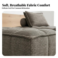Nordic Inspired sectional Cube Seat Minimalist aesthetic Indoor Furniture Upholstered Comfort Living Room Furnishing Oversized for Apartment Dwellers, Homeowners, Interior Designers, Bedroom, study corner, Office