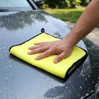 Thickened Car Drying Towel and Microfibre Cloth, Double-Sided Coral Fleece for Car Washing, High Absorbency Glass and Furniture Cleaning Towel
