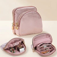 Mobile Jewelry Carrier Case with Pockets Portable Jewelry Case with Zipper Pockets Detachable for Journeyers