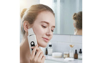 Handheld Sonic Skin Scrubber Rechargeable Skin Scrubber with Metal Spatula Portable Pore Cleaner Gentle for Home