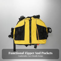 Kayaking Buoyancy Aid Long-Lasting Oxford Material Kayaking Safety Vest Adjustable Boating Vest Lightweight Design Buoyancy Aid