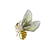 Bee Brooch Pin Sparkling Bee Brooch Pin Glittering Accessory Delicate for Women, Parties, Weddings