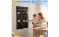 Transparent Hanging Pocket Chart Heavy-Duty Pocket Chart with Clear Pockets Organizer for Homeschoolers