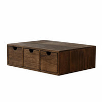 Desktop Storage Shelf with Drawers Multi-Functional Computer Stand with Drawer