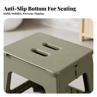 Foldable Design Small Folding Stool Space-Saving foldable on-the-& travel Chair High Load Capacity Portable Seat Sturdy and Stable for on-the-& travelers, Campers, Bathroom, Camping, Fishing, Hiking