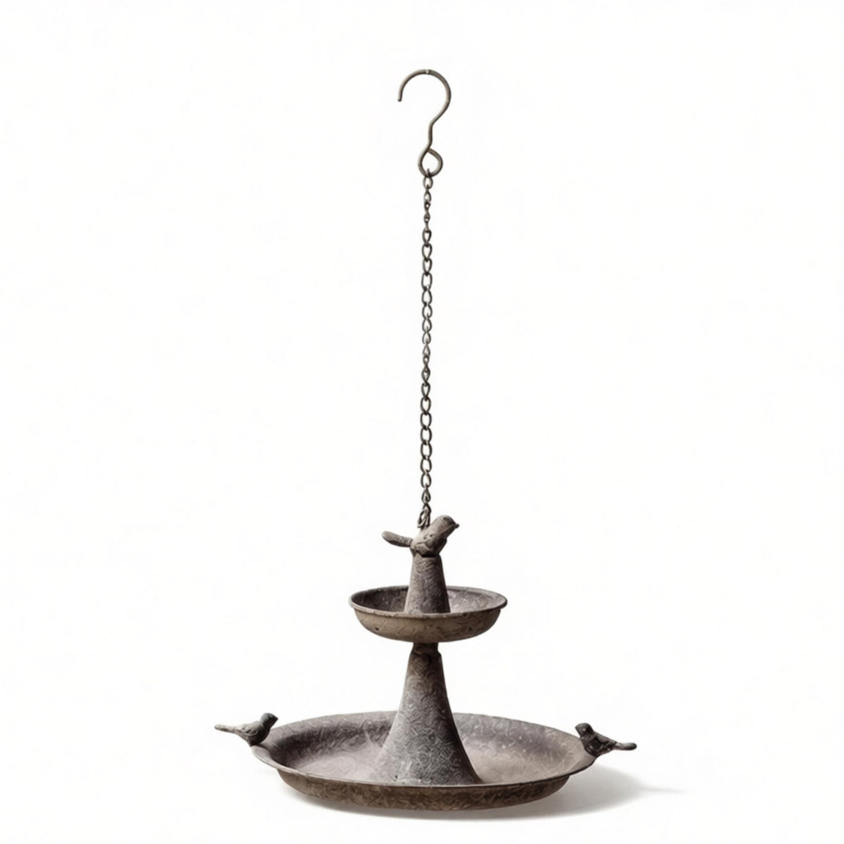 Hanging Bird Feeder Weather Resistant Two Tier Bird Feeder Easy to Fill for Garden, Patio, Balcony
