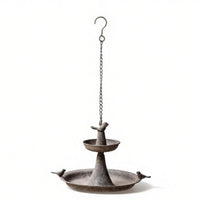 Hanging Bird Feeder Weather Resistant Two Tier Bird Feeder Easy to Fill for Garden, Patio, Balcony