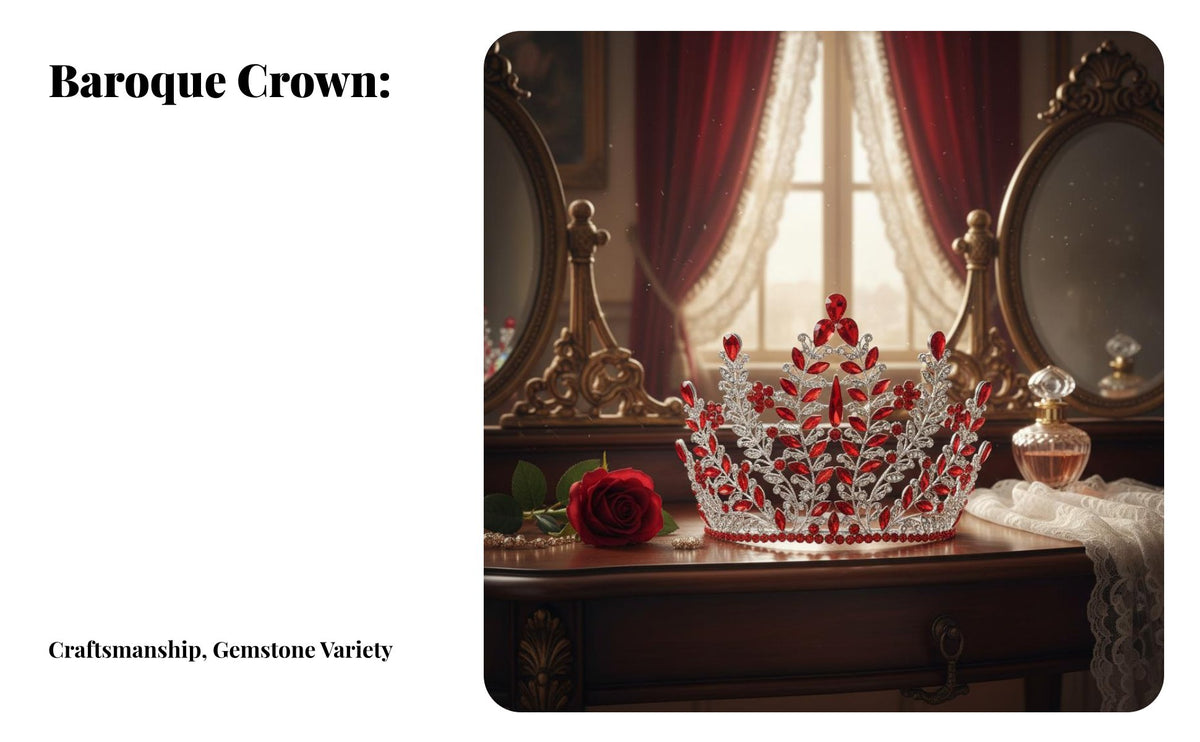 Full Circle Pageant Crown Sparkling Crystal Gemst Single S Baroque Crystal Tiara Baroque Wedding Headpiece Vintage Inspired
