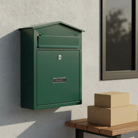 Surface-Mounted Mailbox Metal Lockable Mail Box