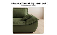 Curved Corduroy Sofa Retro Aesthetic Living Room Furniture mid-century modernperiod Inspired Lounge Couch for Homeowners, Families, Den, book corner corner, Home Office