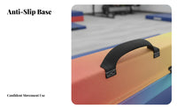 Easy to Keep Foldable Balance Beam Non-Slip Base Folding Balance Beam Long-Lasting Construction Exercise Equipment Shock-Absorbing for Adults, Beginners, Toddlers, Indoor, Home Use