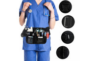 Nurse Fanny Pack with Chestpiece Holder Multi-Compartment Medical Waist Bag with Chestpiece Holder Hands Nurse Fanny Pack for Hospital Duties