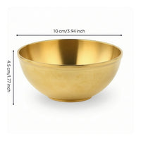 Brass Bowl Polished Offering Bowl Shiny Vessel for Meditation Corner