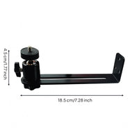 Wall Mounted Display Device Holder Bracket Slotted Arm Single Hole Display Device Holder Mount in Black