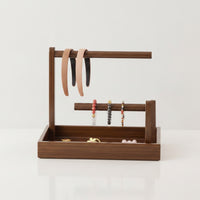 Desktop Organizer with Rods Compact Jewelry Organizer Stand Versatile Jewelry Display Stand for Vanity