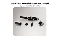 Adjustable Clamp Bracket Rubberized Grip Hardware Metal