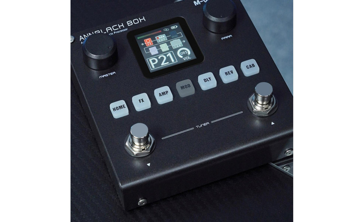 Stompbox Type Guitar Multi Effects Pedal LCD Screen Multi Effects Pedal Tuner Built in Guitar Amp Simulator for Practice, Studio, Stage