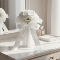 Tulle Bloom Arrangement Elegant Wedding Arrangement Easy to Bend for Brides