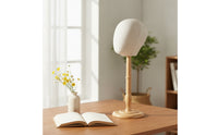 50 Cm Mannequin Head with Wooden Stand Sturdy Child Mannequin Head Lightweight Display Form Versatile for Boutique