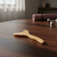 Polished Wooden Scraping Board Relaxing Y-Shaped Massage Tool Stress-Relief Gua Sha Board Anti-Cellulite for Masseuses, Athletes, Home