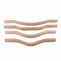 Skin-Friendly Guasha Scraping Stick Portable Wooden Gua Sha Stick Splinter-Splinter-Resistant Beech Wood Body Scraper Ergonomic Handle for Athletes, Home Use, Spa