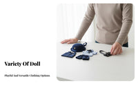4 Pieces Doll Outfit Set Cute Design School Uniform Match Doll Kindergarten Uniform for Collection