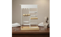 Multi-Tier Jewelry Rack Tabletop Jewelry Organizer Stand Knot Bracelet Display Rack for Vanity Table