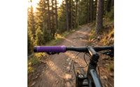 Handlebar Grips with End Caps Anti-Slip Handlebar Grips with Aluminum Clamp Textured High Friction for Cyclists, Cycling