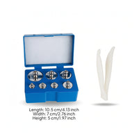 Foam-Lined Calibration Weight Set with Case and Tweezers Precision Weight Set with Tweezers Long-Lasting Weights Corrosion-Resistant for Science Laboratory