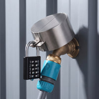 Faucet Protector Lock Cover with Combination Lock Anti-Theft Outdoor Tap Protector Stainless Steel for Homeowners, Landlords, Vacant Properties