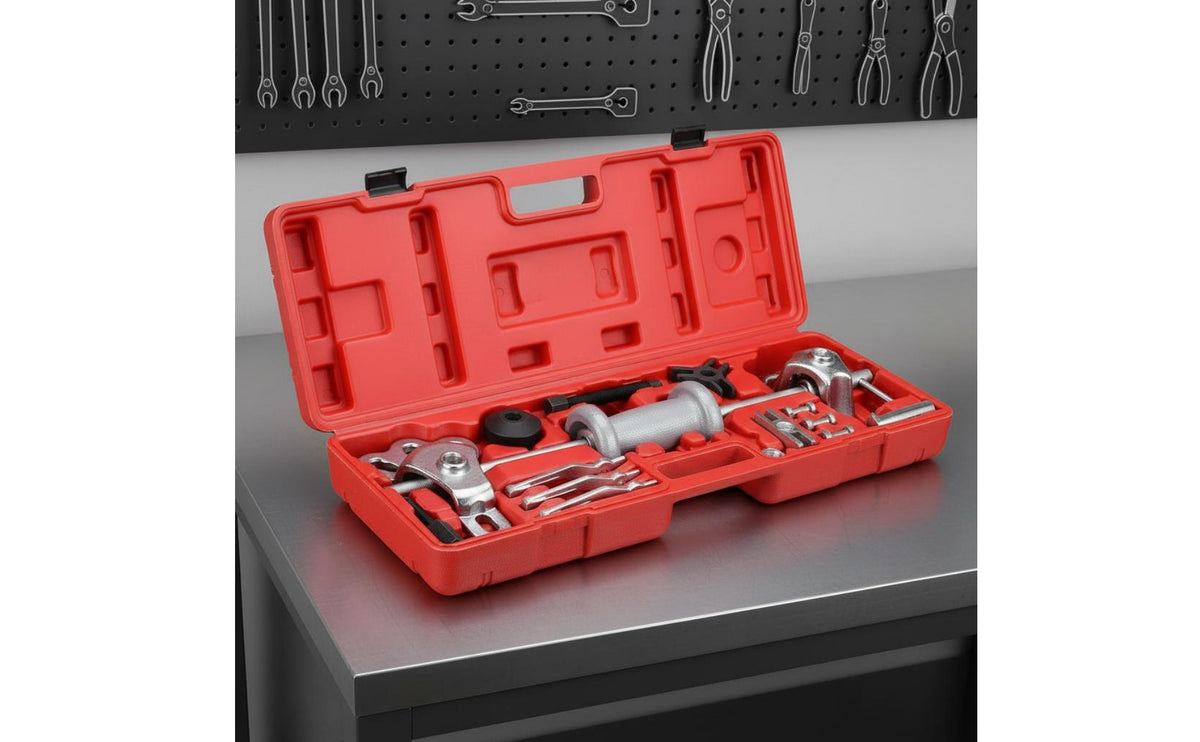 Versatile Rear Wheel Hub Puller Easy to Use Slide Hammer Puller Multi-Purpose Auto Repair Tool Carry Case for Mechanics, Garage