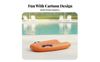 Side Handles Aquatic Play Item Tropical Style Inflatable Surfboard Toy