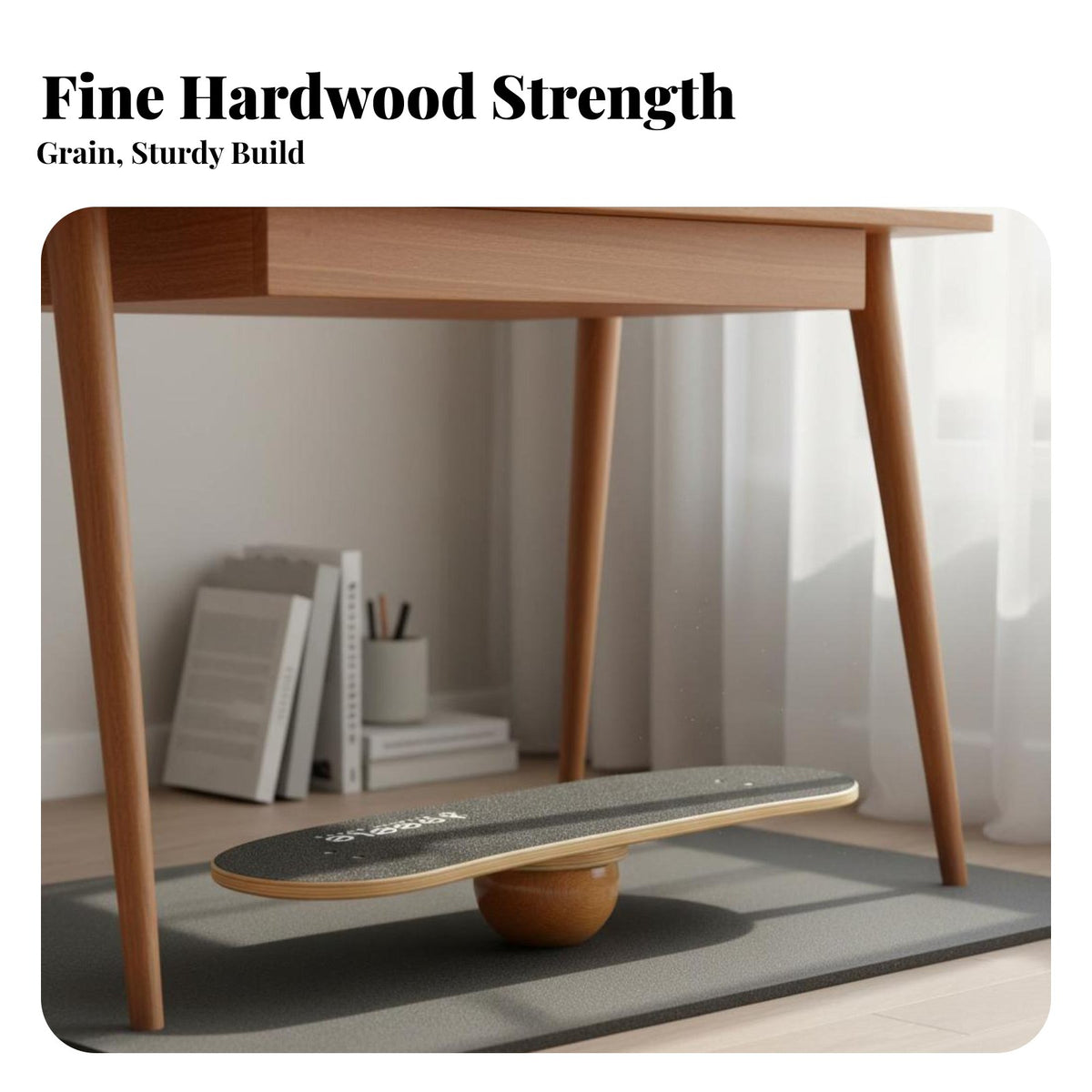 360 Degree Rotation Rotating Wobble Board Non-Slip Surface Standing Desk Balance Board Portable Design 3D Balance Exercise Device High Weight Capacity for Snowboarders, Surfers, Athletes, Home Gym, Office