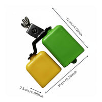 Sturdy Double Bell Cowbell Colorful Plastic Cowbell Easy to Hold for Beginners