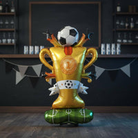 2 Pieces Bar Decoration Soccer Jersey Balloon Sports Themed Football Shirt Balloon Mylar Foil Football Party Balloons Shiny Gloss for Birthday