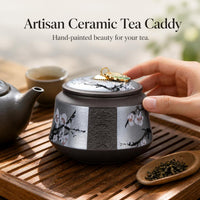 Purple Clay Tea Caddy with Alloy Seal Lid for Tea and Dry Goods Storage