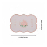Cute Fruit Car Mat Decorative Car Dashboard Non-Slip Mat Reusable for Girls, Women
