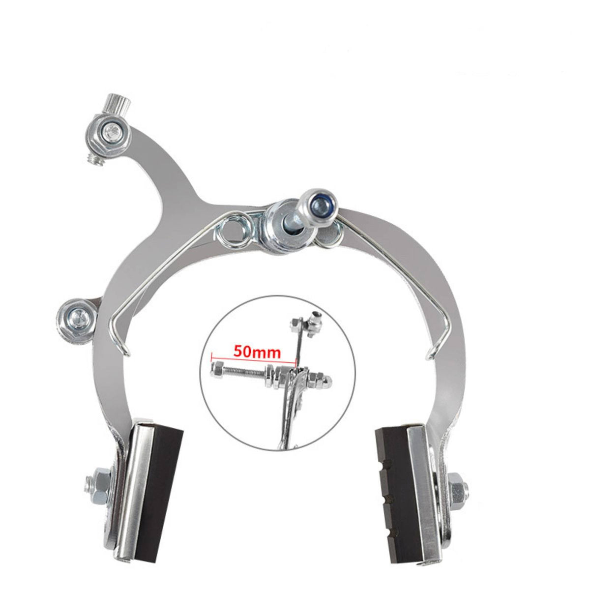 Hook-Type Caliper Brake High-Strength Iron Hook-Type Brake Calipers Street Bike Caliper Brakes Symmetrical Design Cycle
