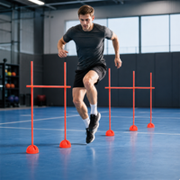 Soccer Training Agility Cone Set with Water-Filled Base, Round Marker Cones for Outdoor Indoor Drills