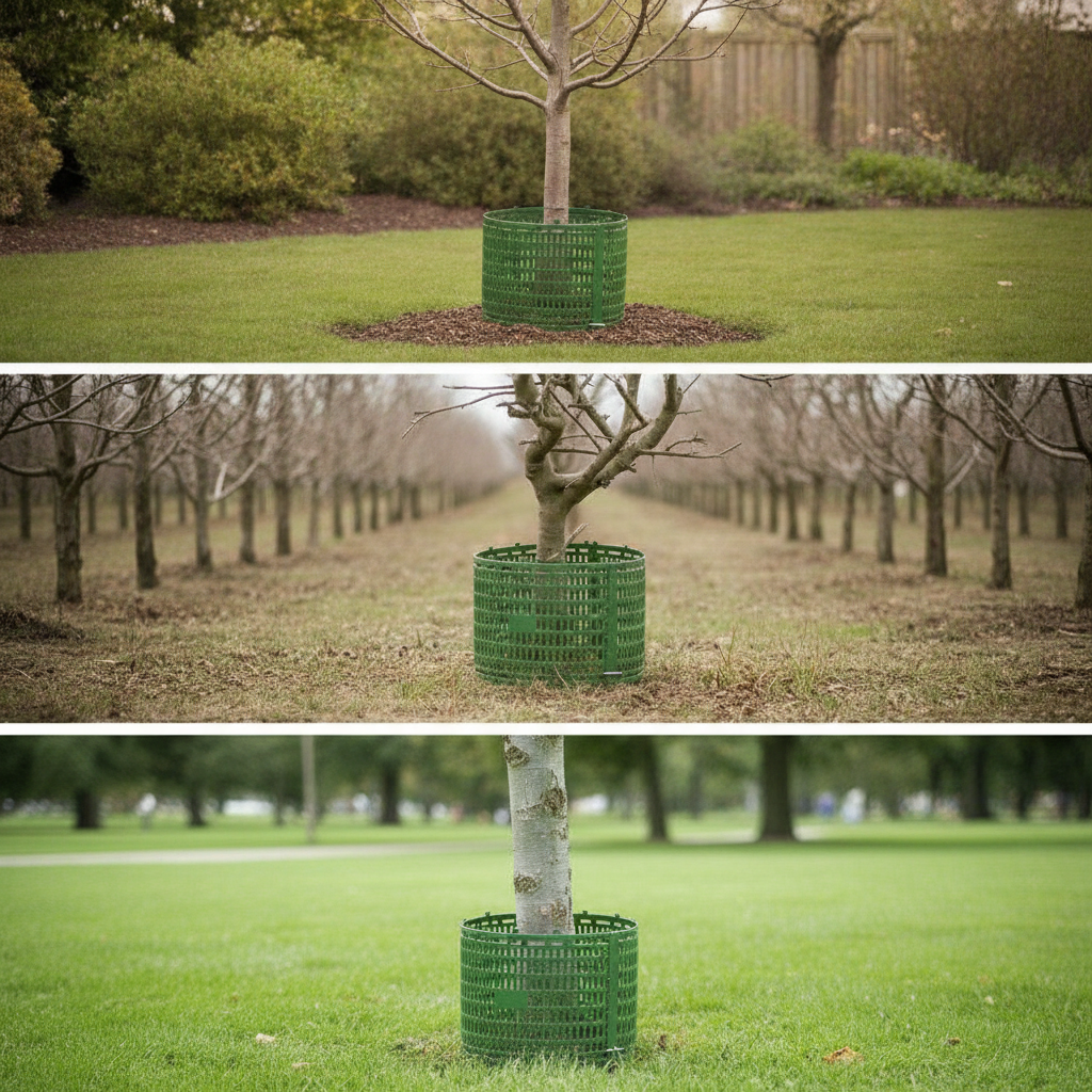 Tree Trunk Protector Garden Plant Bark Guard Anti-Bite Spliceable Tree Bark Protection Sleeve Tree Guard Board