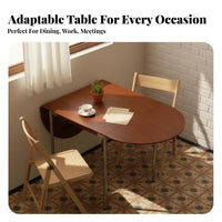 Foldable transformable fold-downpanel Table expandableable fold-downpanel Dining Table Space-Saving Kitchen Furniture Multifunctional for Families, Apartment Dwellers, Small Homeowners, Living Room