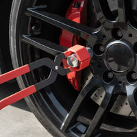 Wheel Nut Cap Plier Metal Wheel Nut Cap Puller Heavy-Duty Pliers with Rubber Jaw for Vehicle Owners, Garage