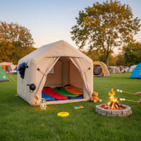 Waterproof Mini Camping Tent Quick Setup Inflatable Pet Tent Easy to Install Inflatable Pet Cabin Windproof for Travel, Backyard, Beach