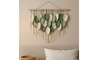 Macrame Foliage Tapestry Hanging Large Size Bohemian Leaf Tapestry House Decoration for Apartment