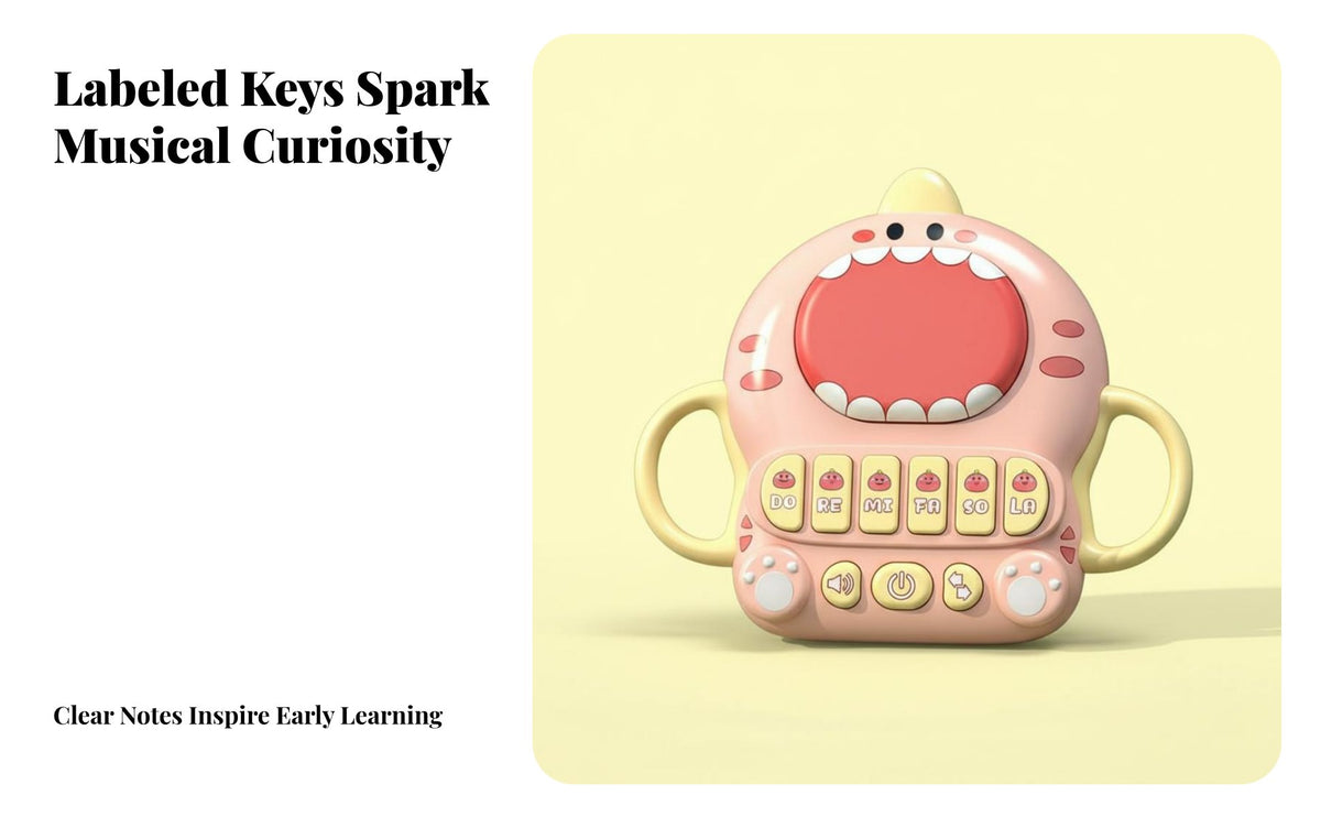 Dinosaur Piano Drum Early Learning Dinosaur Piano Toy Interactive Young Child Hand Pat Drum for Infants, Young Children, Belly Time
