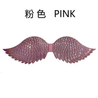 天使儿童彩虹羽毛翅膀道具马卡龙彩披纱公主万圣节舞会演出服装饰
