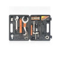 28 Pieces Cycle Repair Tool Kit Portable Bike Repair Kit Integrated Handle Compact Hard Plastic Bike Tool Set