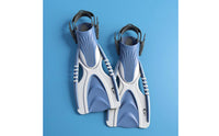 2 Pieces Easy to Adjust Adult Diving Fins Lightweight Design Adjustable Swim Fins Comfortable Fit Open Toe Flippers Flexible Blade for Adults, Divers, Snorkelers, Swimming Pool